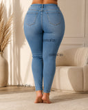 SOLID Jeans - High Waisted Stretchy