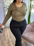 “Coffee Run Ready” Soft Stretchy Top