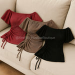 “Sugar Rush” textured oversized Sleeves Top