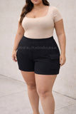 “My Fav!” Ribbed High Waist Comfy Cargo Short