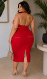 Cherry Bomb Halter Dress