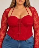 “Chula Vente!” Corset Lace Short Top