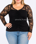 “Emma” Lace Top (black)