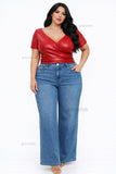 High Waist - Stretch Denim Jeans