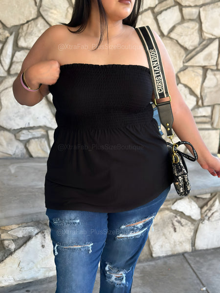 “Do It Once, Do It Twice!” TubeTop (Black)