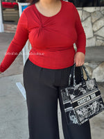 “Coffee Run Ready” Soft Stretchy Top