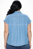 “Savanna “ Denim Top