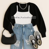 Old Town Road!” Oversized  Sweater Sleeves