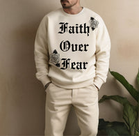 “Faith Over Fear” CrewNeck (To Donate Please Choose the Donation Option at check out , as the shipping option ) leave your cell # to text you details