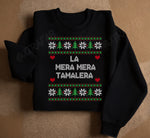 “La Mera Mera Tamalera” Crew Neck Sweater (BLACK)