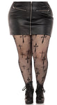 Dark Alternative Fishnet Plus Size Tights