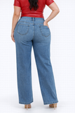 High Waist - Stretch Denim Jeans