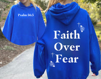 “Faith Over Fear” hoodies (To Donate Please Choose the Donation Option at check out , as the shipping option ) leave your cell # to text you details