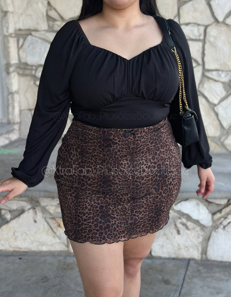 High Waist Skirt Double Layered Mesh Skirt