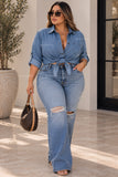 “Savanna “ Denim Top