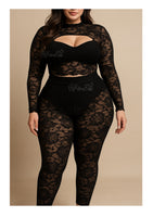 “Past Midnight” Two-Piece Lace Set
