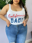 “California Baby!” Seamless Nylon Top
