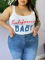 “California Baby!” Seamless Nylon Top