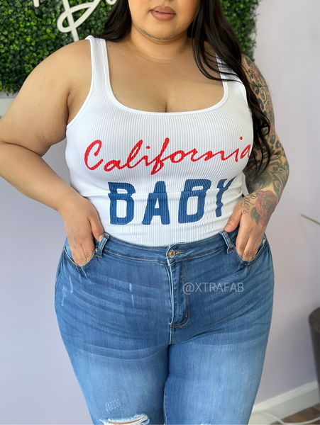 “California Baby!” Seamless Nylon Top