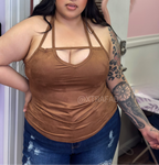 “Vaquerita!” Suede Double Strap  Top