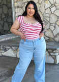 “Strawberry Short Cake!” Thick Ribbed Top