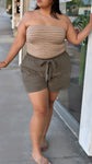“Cannot Be Replaced” Self Tie Pull On Shorts w/Cuff