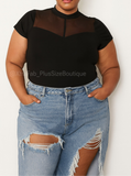 Black Sexy Mesh 2 Top