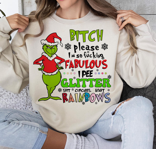 “B** Please!” Crew Neck Sweater