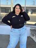 “Stefani!”  Thick Ribbed Blouse PREMIUM QUALITY