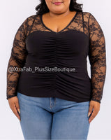 “Emma” Lace Top (black)