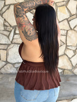 “Lonely Road!” Halter Top (Black)