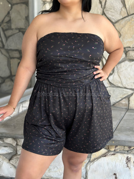 “Beautiful Lie!” ButterySoft Bandeu Romper