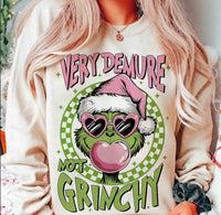 “ Not Grinchy!” Crew Neck Sweater (Sand Color)