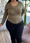 “Coffee Run Ready” Soft Stretchy Top