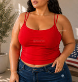“Loui Loui!” Spandex Double Strap Bandeau Top (3colors)