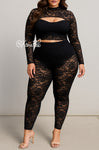 “Past Midnight” Two-Piece Lace Set
