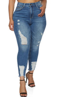 “Súper Peachy!” High Waisted Apple Shape Booty Jeans (2 colors)