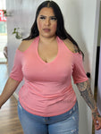 “ Rosita “ Soft Halter Top w/ Sleevs