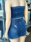 “New Version of Me!” 2 Piece Stretchy Denim Set