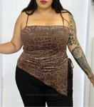 “Especialmente Para Ti!” Top Velvet Print