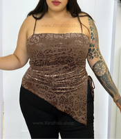 “Especialmente Para Ti!” Top Velvet Print