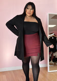 “Back To Me!” Thick -High Waist Plaid Skirt