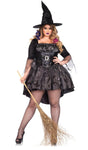 Black Magic Mistress Witch Costume 1xl-4xl