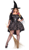 Black Magic Mistress Witch Costume 1xl-4xl