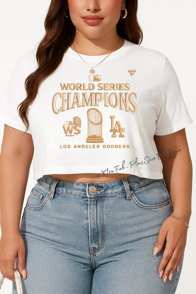 WS Champs Boxy Crops Shirts