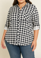 Buttery Soft- Flannel Blouse