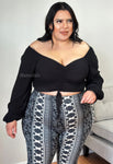 “Girls Are Players 2” Boho Crop Top (Black)