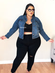 “Little Attention!” Crop Denim Jackets (stretchy & amazing fit)