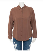 Oversized Button Down Top” (4 colors)